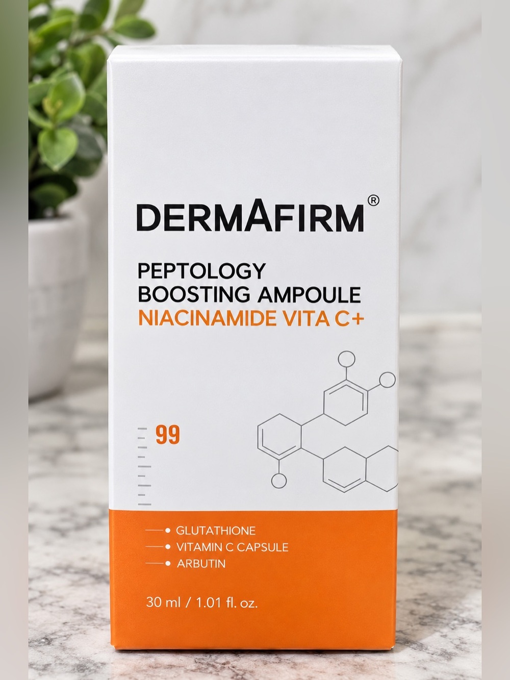 DERMAFIRM Peptology Boosting Ampoule Niacinamide Vita C+ 30ml